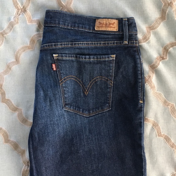 Levi’s 505 Straight Leg Jeans Dark Wash - Picture 4 of 6